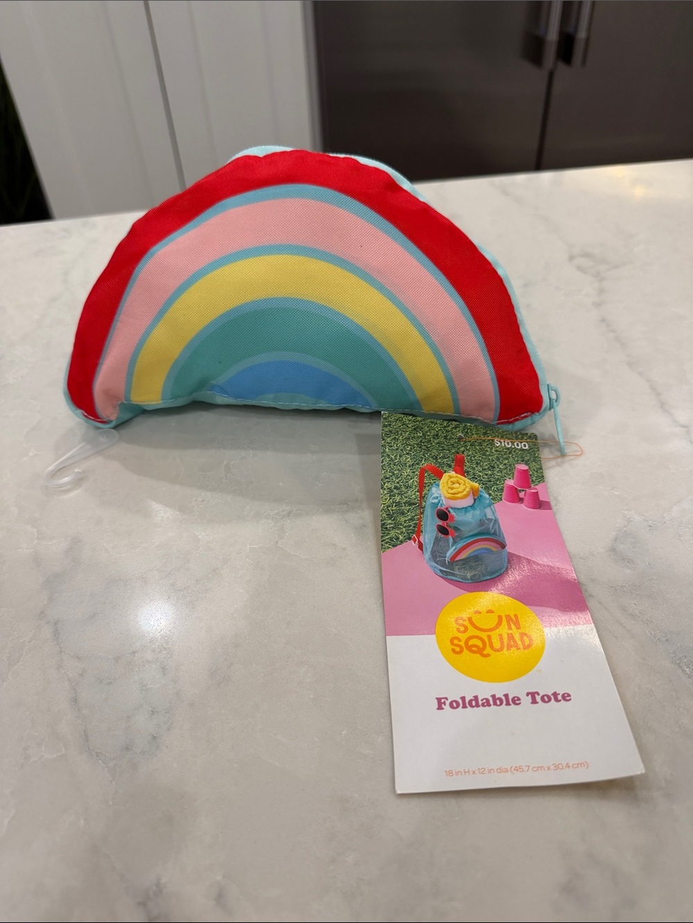 Sun Squad Kids Rainbow Foldable Tote - Multicolor